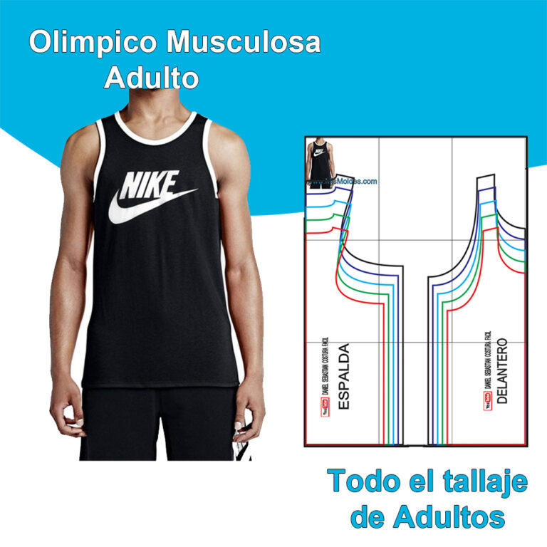 OLIMPICO MUSCULOSA ADULTOS Mis Moldes