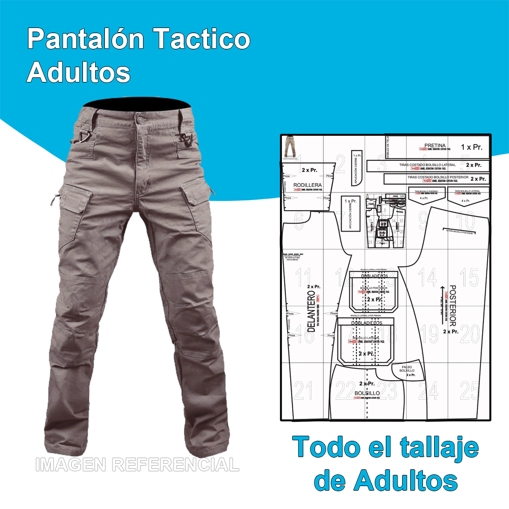 Pantalon Tactico Hombre