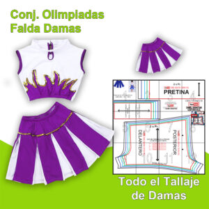 Conjunto olimpiadas - Falda Damas