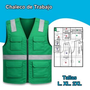 CHALECO DE TRABAJO - Tallas L. XL. 2XL.