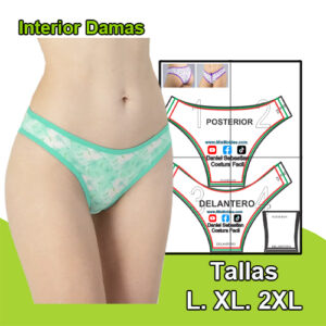 INTERIOR DAMA - Tallas L. XL. 2XL.