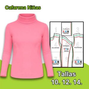 CAFARENA MANGA LARGA NIÑAS - Tallas 10. 12. 14.