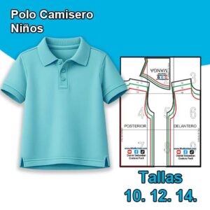 POLO CAMISERO NIÑOS - Tallas 10. 12. 14.