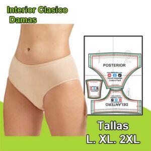 INTERIOR CLASICO DAMAS - Tallas L. XL. 2XL.