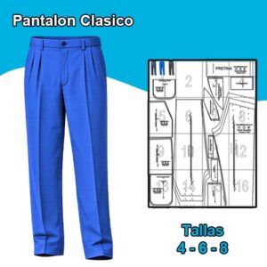 PANTALON CLASICO NIÑOS - Talla 4. 6. 8.