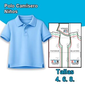 POLO CAMISERO NIÑOS - Tallas 4. 6. 8.
