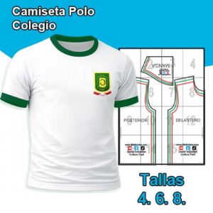 CAMISETA POLO COLEGIO NIÑOS - 4. 6. 8.