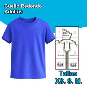 CUELLO REDONDO ADULTOS - Tallas XS. S. M.