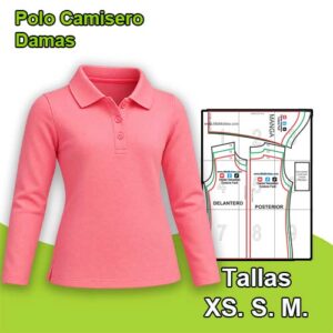 POLO CAMISERO DAMAS M/L - Tallas XS. S. M.