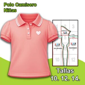 POLO CAMISERO NIÑAS - Tallas 4. 6. 8.