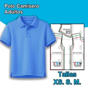 POLO CAMISERO ADULTOS – Tallas  XS - S - M
