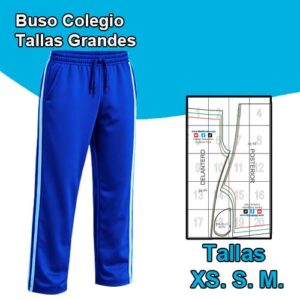 BUSO COLEGIO Tallas  XS - S - M