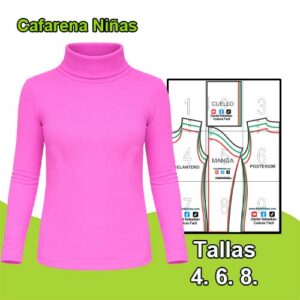 CAFARENA MANGA LARGA NIÑAS - Tallas  4 - 6 - 8