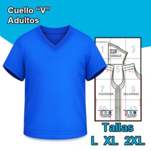 CUELLO "V" ADULTOS - Tallas  L - XL - XXL