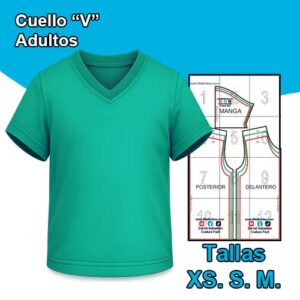 CUELLO "V" ADULTOS - Tallas  XS - S - M