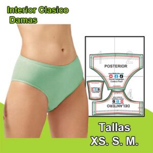 INTERIOR CLASICO DAMAS - Tallas XS - S - M