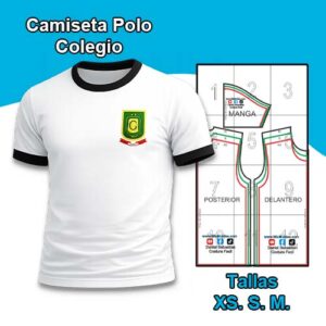 CAMISETA - POLO DE COLEGIO - Tallas  XS - S - M